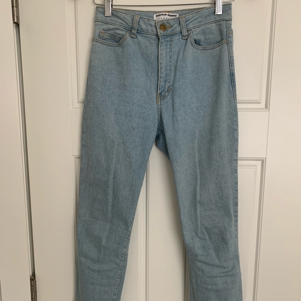 American apparel high rise jeans
